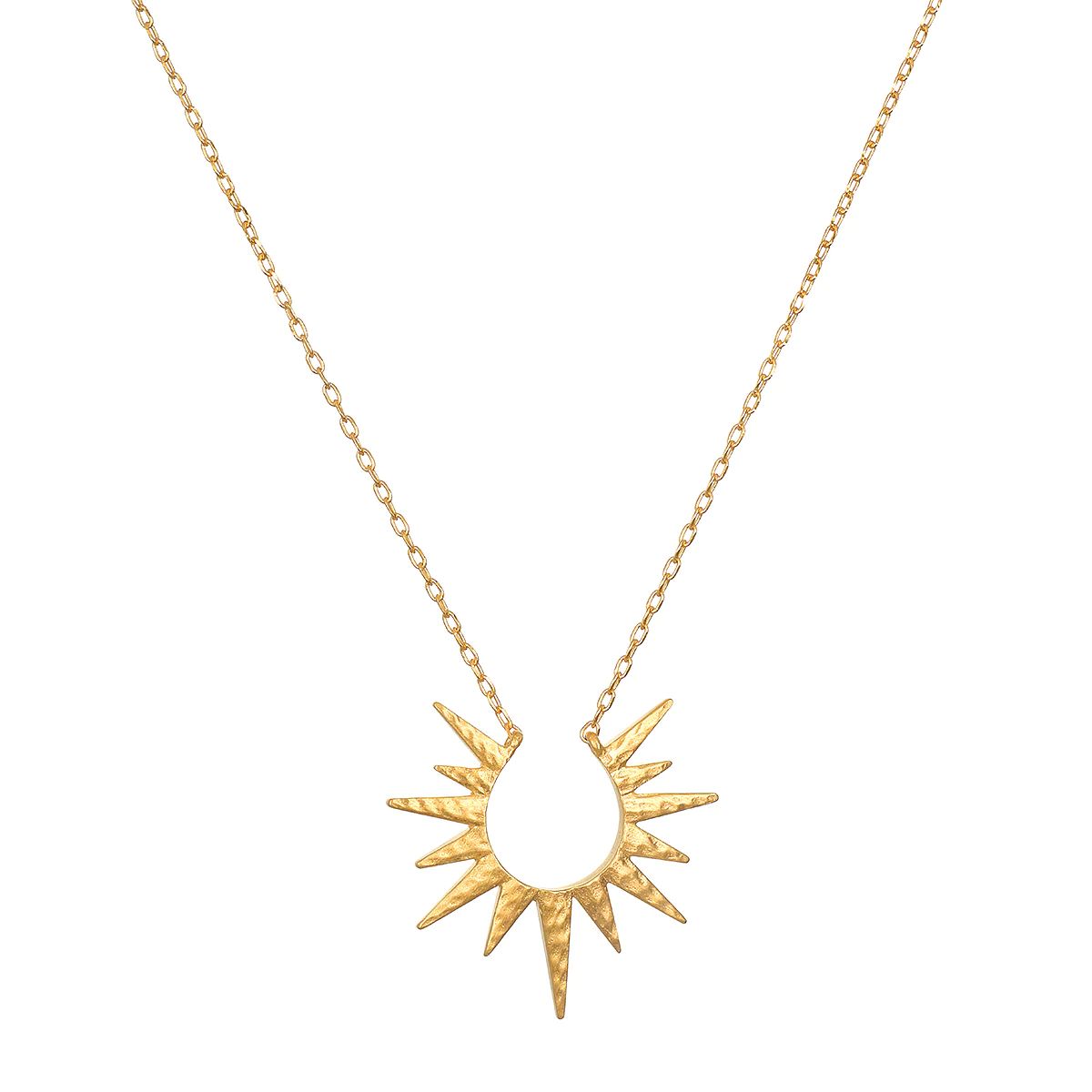 Incandescent Glow Gold Starburst Necklace | Satya Jewelry