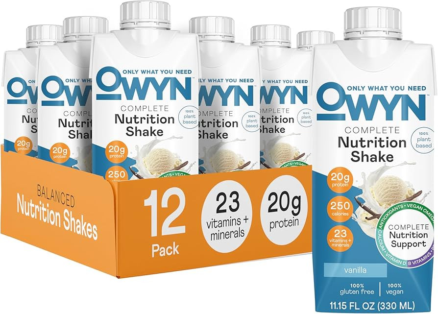 OWYN Only What You Need Vegan Complete Nutrition Protein Shake, 20g plant based protein, 23 Vitam... | Amazon (US)