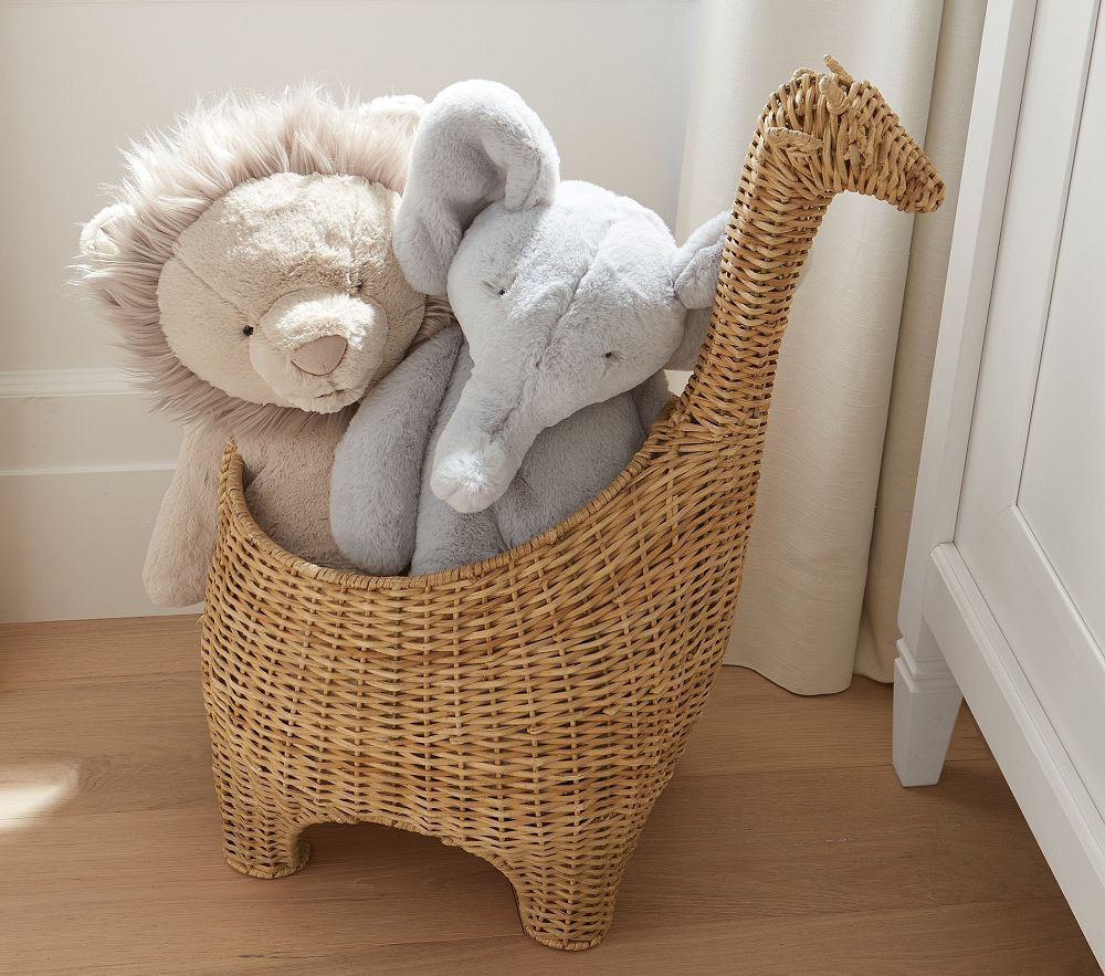 Giraffe Shaped Storage Basket | Pottery Barn Kids