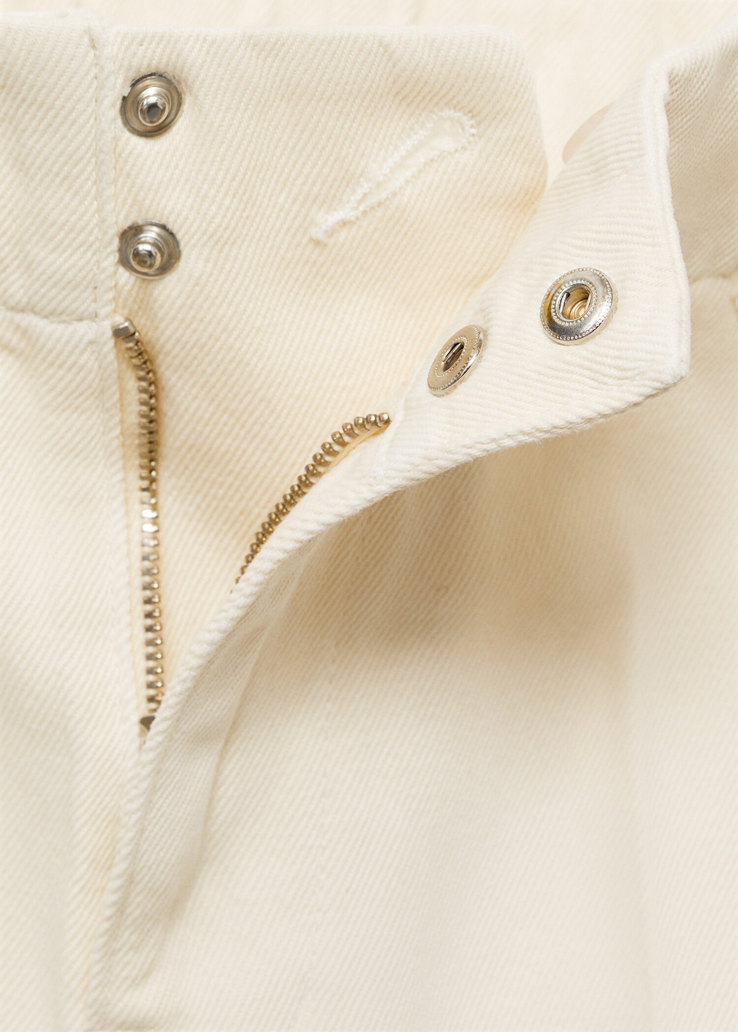 High-waisted wideleg cotton trousers - Women | MANGO United Kingdom | MANGO (UK)