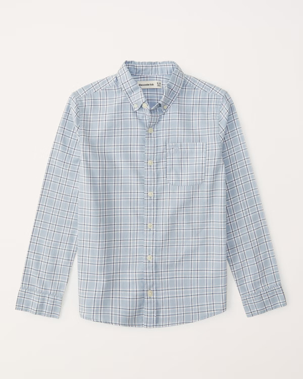 long-sleeve icon shirt | Abercrombie & Fitch (US)