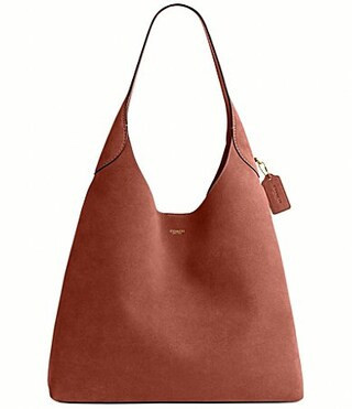 COACH Brooklyn Suede Shoulder Bag 39 - Clay | Dillard's