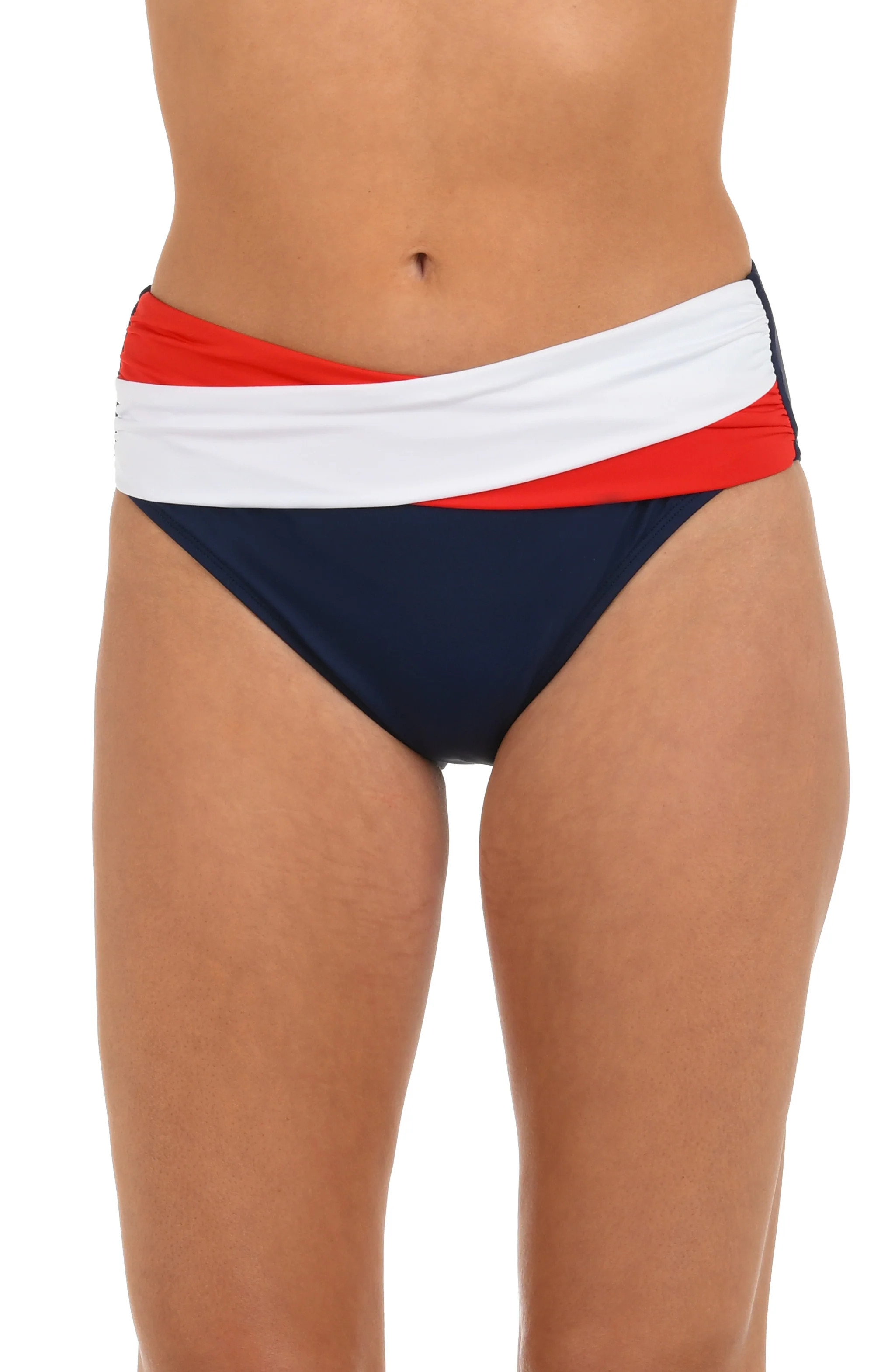 Miss Americana Crossover Mid-Waist Swimsuit Bottom | Shop.app