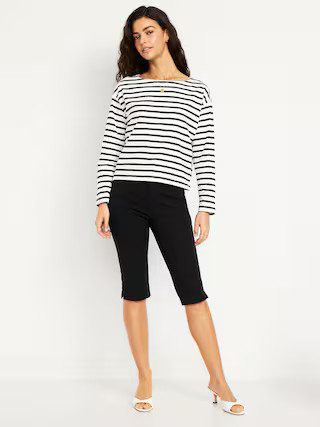 Extra High-Waisted Polished Pixie Capri Pants | Old Navy | Old Navy (US)