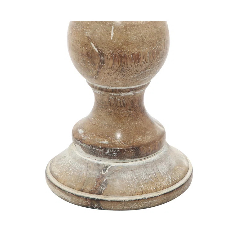 3 Piece Wood Tabletop Candlestick Set | Wayfair Professional