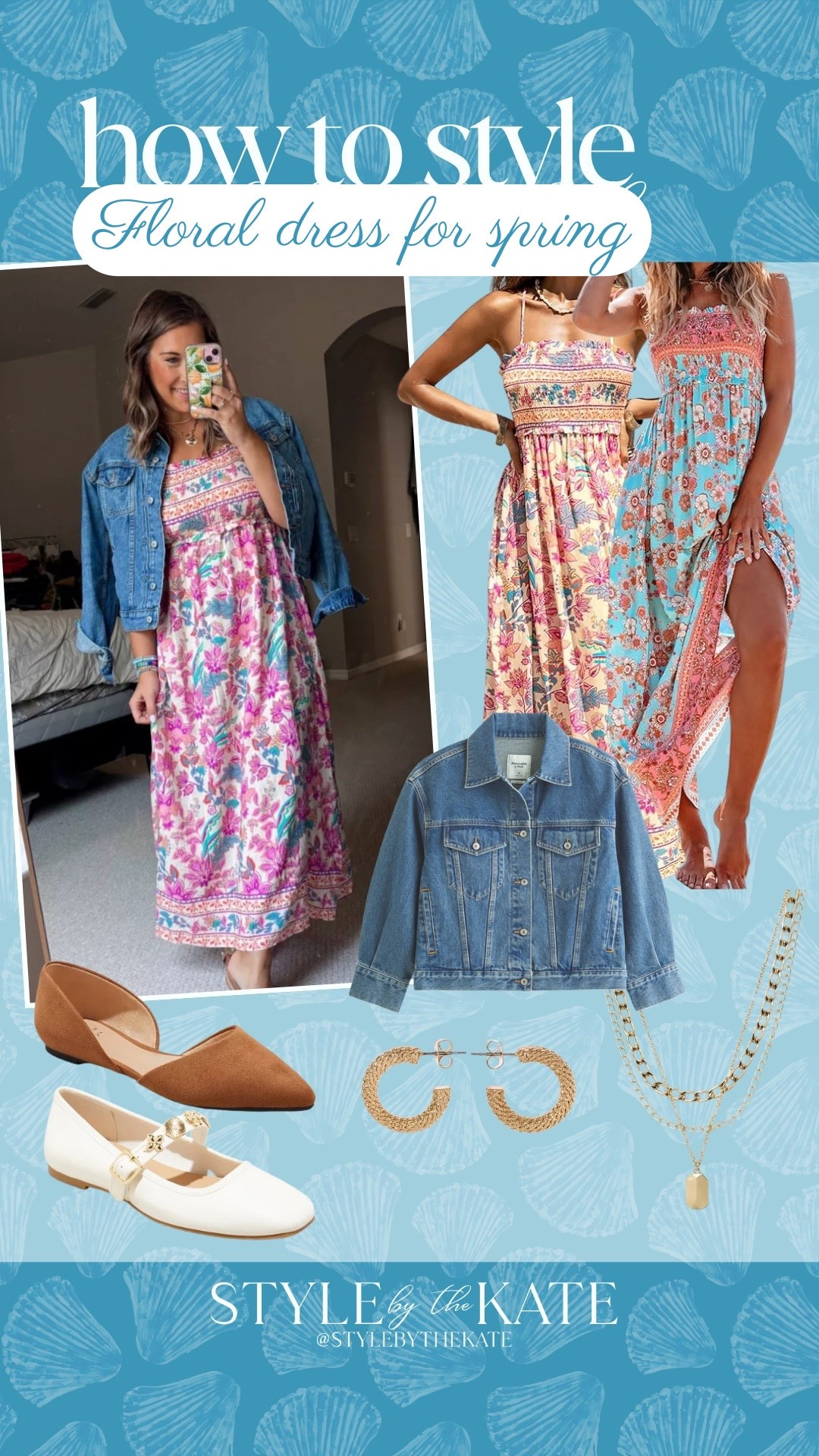 How to style a floral dress for spring!😍 the Jean jacket is perfect for those colder spring mornings & evenings!🌴🤍

Spring, summer, beach vacation, outfit, Amazon

#LTKSeasonal #LTKSaleAlert #LTKootd