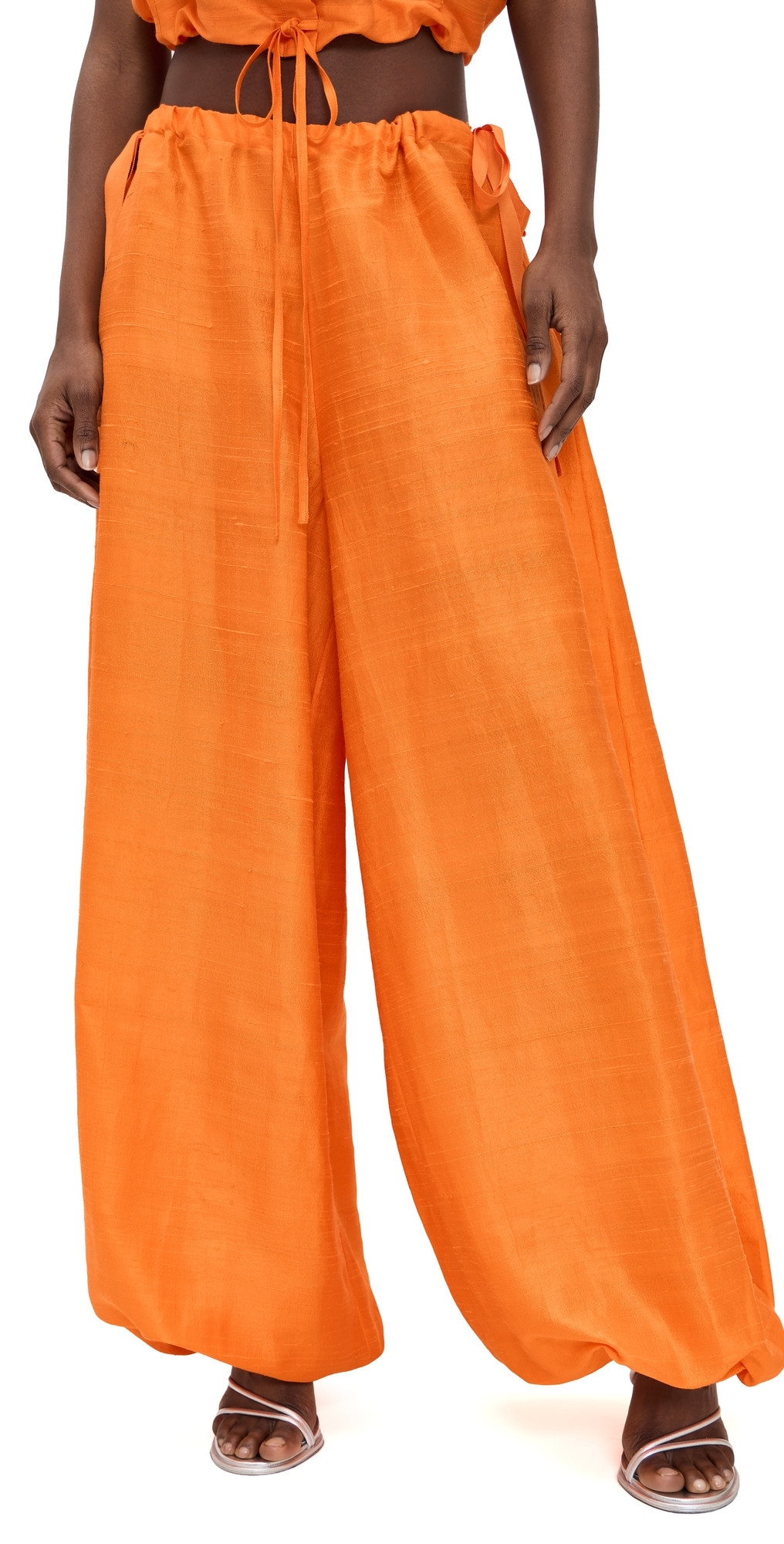 Coniglio Palm Beach Silk Bubble Pants Marigold One Size | Shopbop