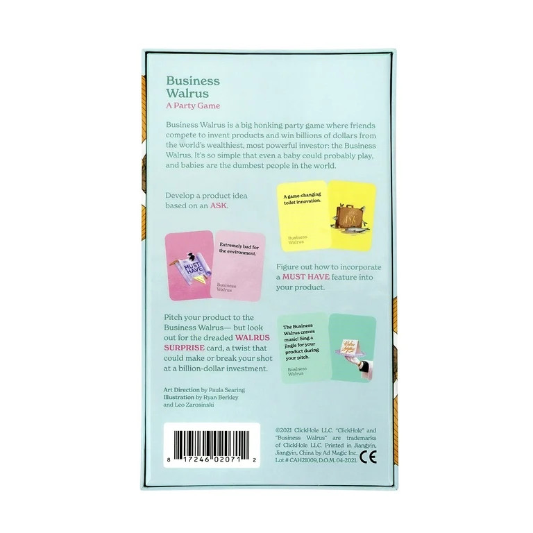 Cards Against Humanity Presents: ClickHole Business Walrus - Walmart.com | Walmart (US)