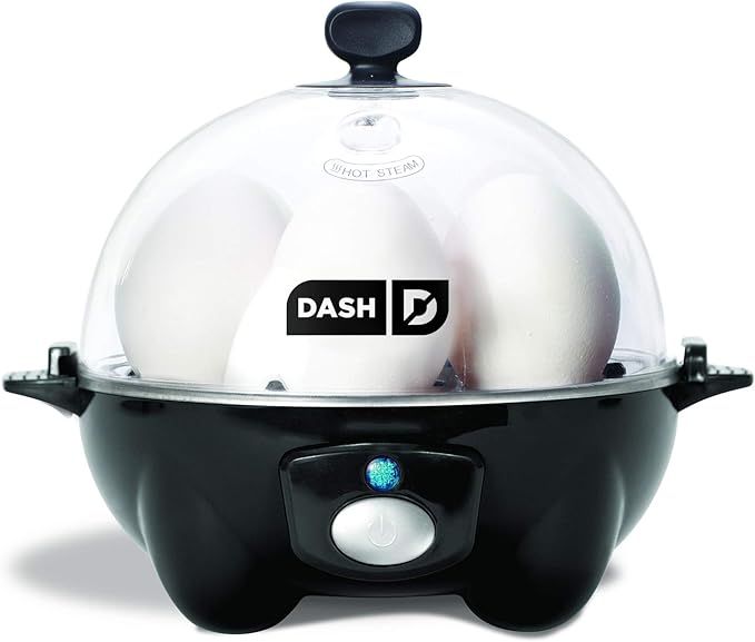 DASH black Rapid 6 Capacity Electric Cooker for Hard Boiled, Poached, Scrambled Eggs, or Omelets ... | Amazon (US)