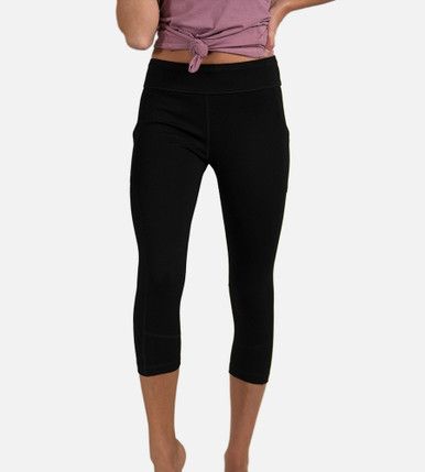 Bamboo Pieced Athletic Cropped Legging | Cariloha