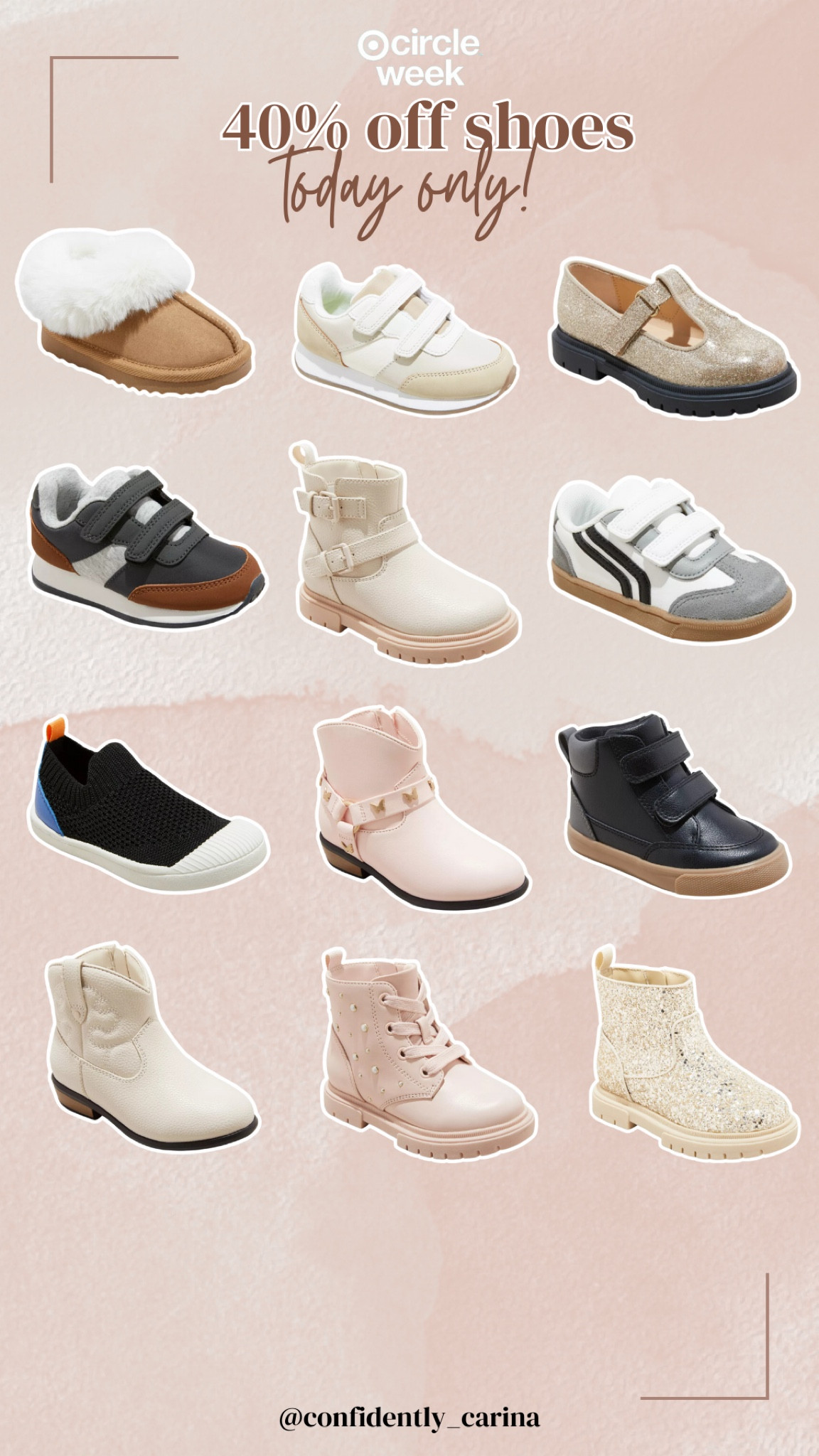 40% off toddler shoes today only for Target Circle Week!! 

#LTKKids #LTKSaleAlert #LTKShoeCrush