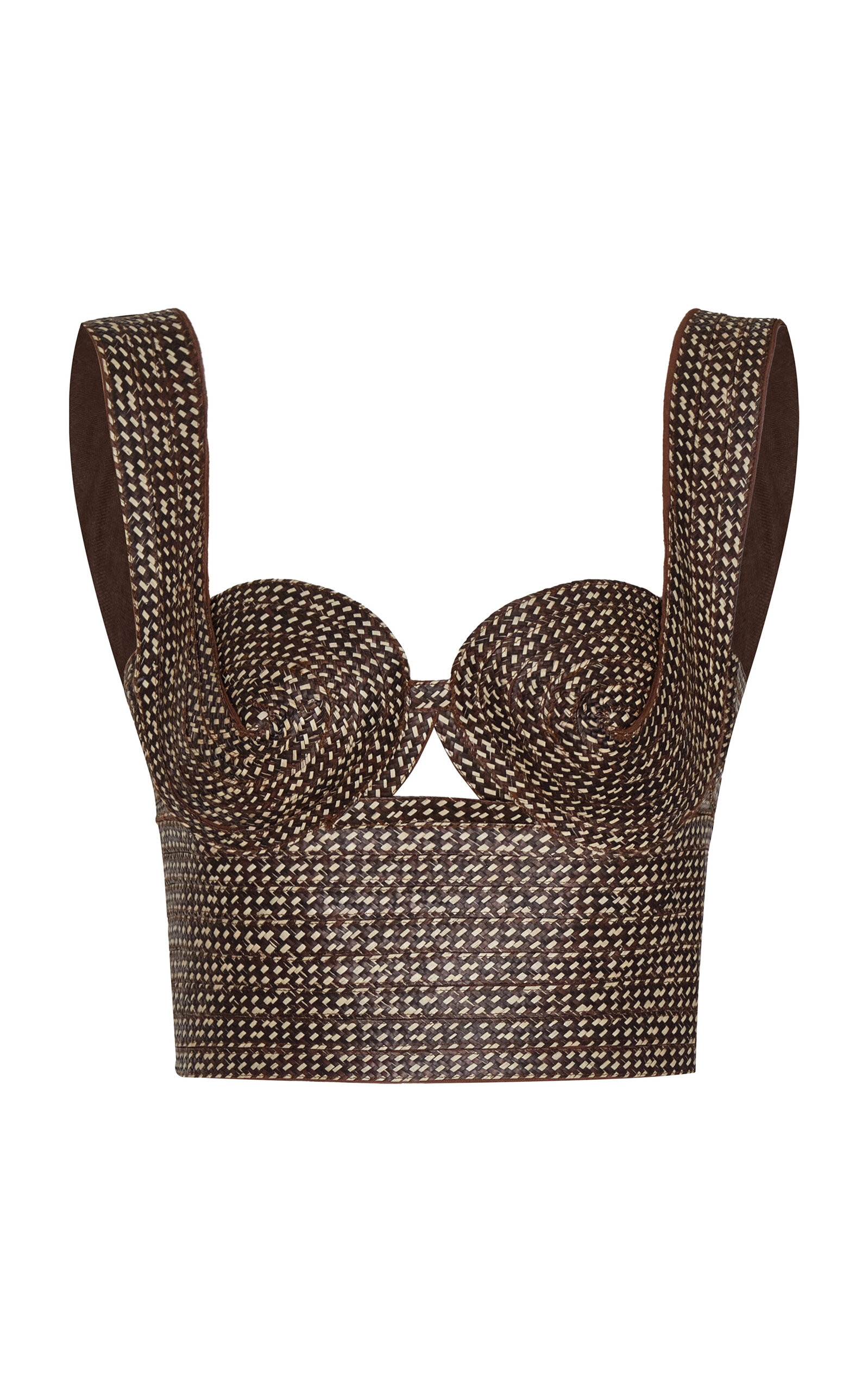 Tabacco Linen-Blend Bustier Top | Moda Operandi (Global)