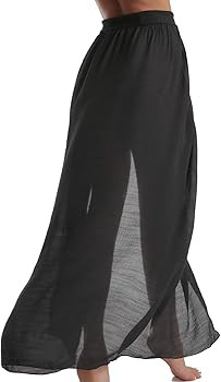 Eicolorte Beach Sarong Pareo Womens Semi-Sheer Swimwear Cover Ups Short Skirt with Tassels | Amazon (US)