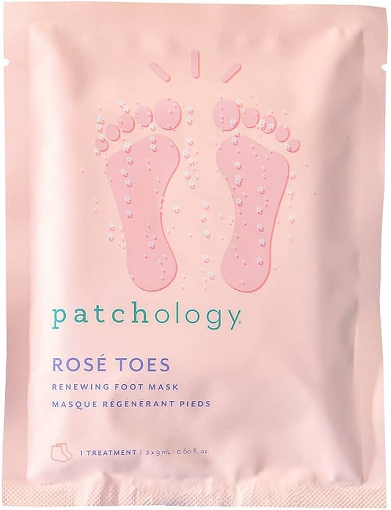 Patchology Rosé Toes - Softening Heel and Foot Mask - Soft Feet Treatment with Strawberry Scent ... | Amazon (US)