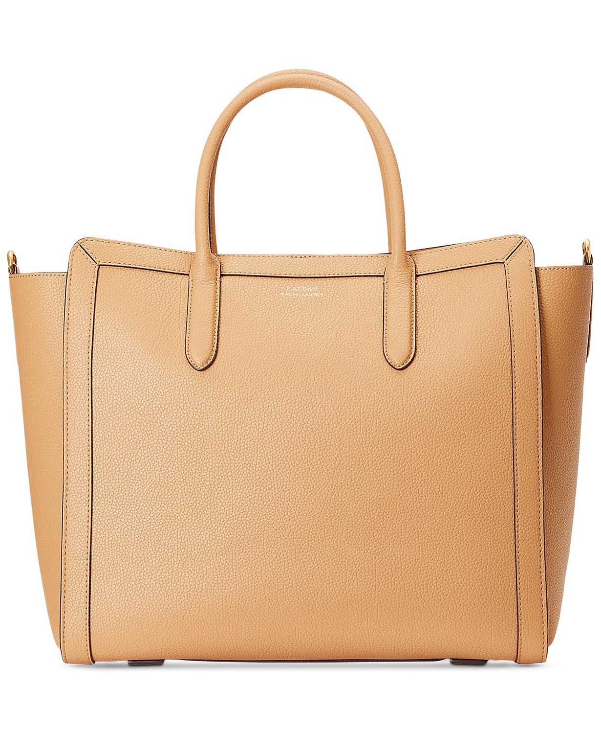 Lauren Ralph Lauren Medium Tyler Tote In Leather & Reviews - Handbags & Accessories - Macy's | Macys (US)