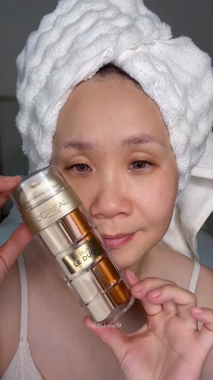 L’Oréal Serum Le Duo - 2 serums in 1 to fight 10 signs of aging. Your skin will be so good, you’ll want to go bare…

Formulated with Collagen Peptide and Vitamins B3 & C. Instantly get radiant, glowy skin. 

@lorealparis #lorealskincare #skincare #serum #selfcare #cleangirl 

skincarecommunity beautyblogger beautycommunity ugccreator

#LTKBeauty #LTKselfcare #LTKmomlife