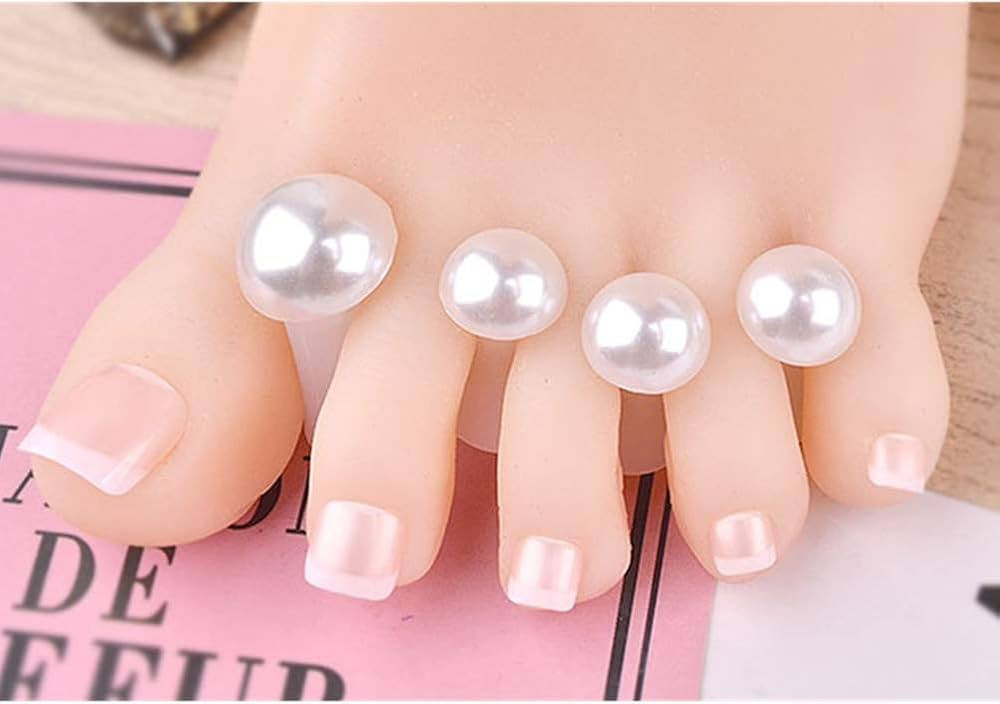 Toe Separator for Nail Polish Pedicure, Silicone Toe Spacers for Feet, 8pcs Spacers, Stretchers, ... | Amazon (US)