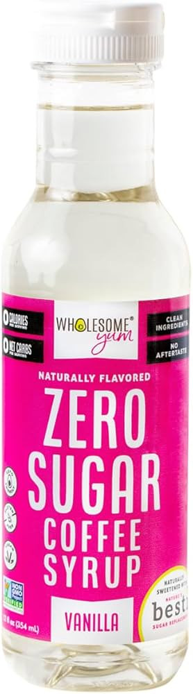 Wholesome Yum Zero Sugar Coffee Syrup (Keto Coffee Syrup) - Sugar Free Vanilla Syrup With Monk Fr... | Amazon (US)