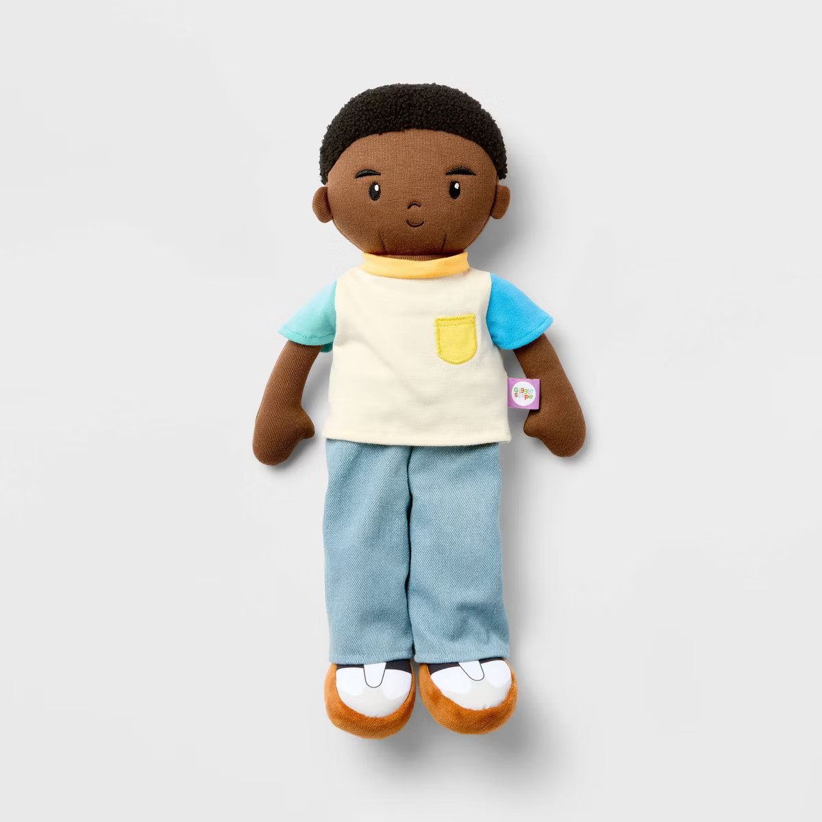 15" Soft Toddler Doll Boy - Black Hair - Gigglescape™ | Target