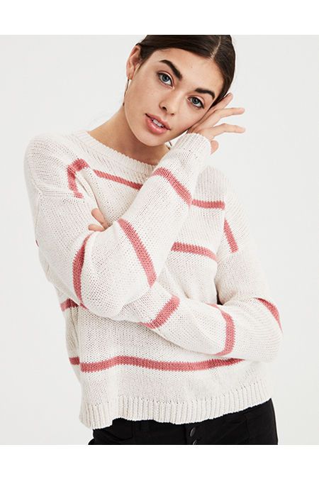 AE Slouchy Striped Pullover | American Eagle Outfitters (US & CA)
