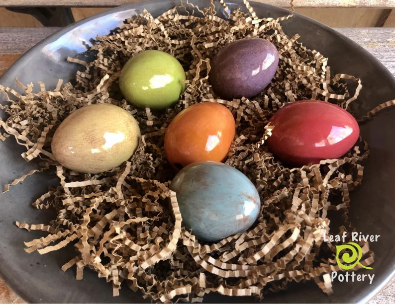 Ceramic Eggs - 6 pack | Etsy (US)