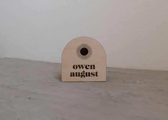 Sun Baby Name Sign  Wood Arch Name Sign Birth Announcement - Etsy | Etsy (US)