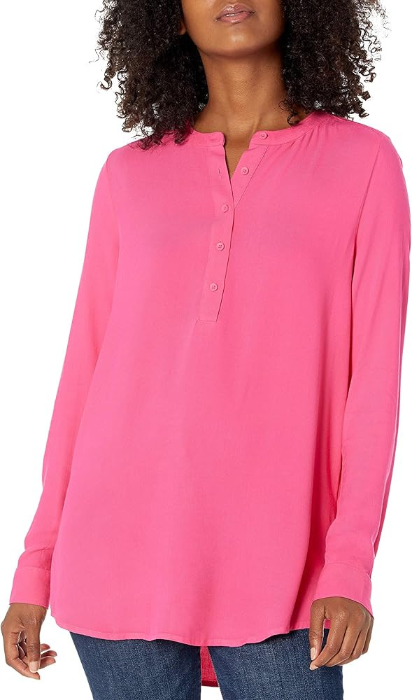 Amazon Essentials Women's Long-Sleeve Woven Blouse | Amazon (US)