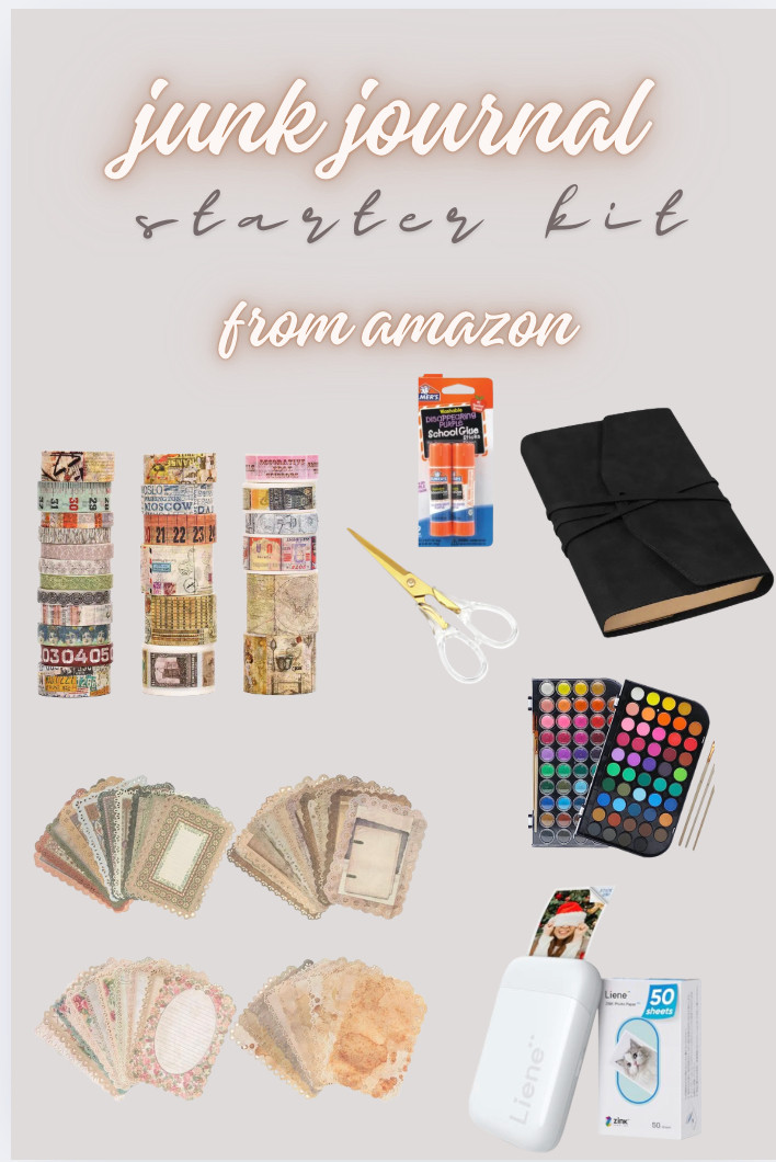Junk Journal Starter Kit All From Amazon! Scrapbooking is such a fun hobby! 

 #LTKmomlife #LTKmorningroutine #LTKselfcare