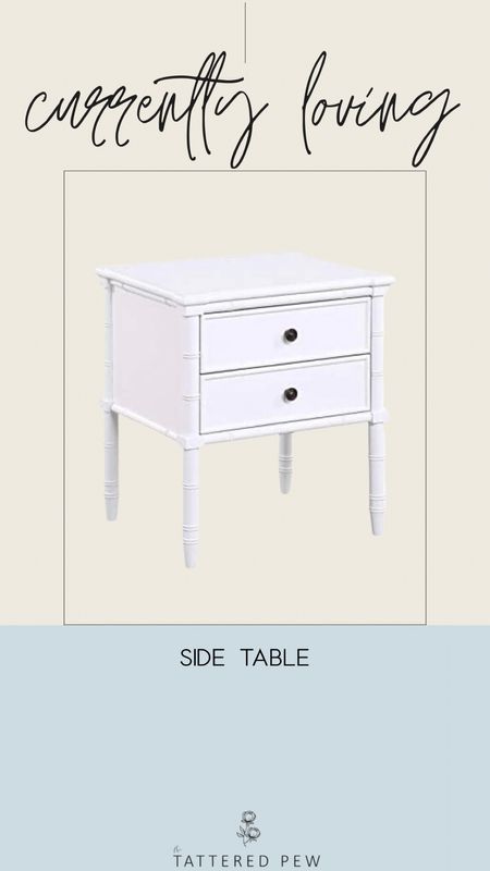 Such a cute little side table! Great for a nightstand or for decor around the house! 

#LTKhome #LTKSeasonal #LTKFind