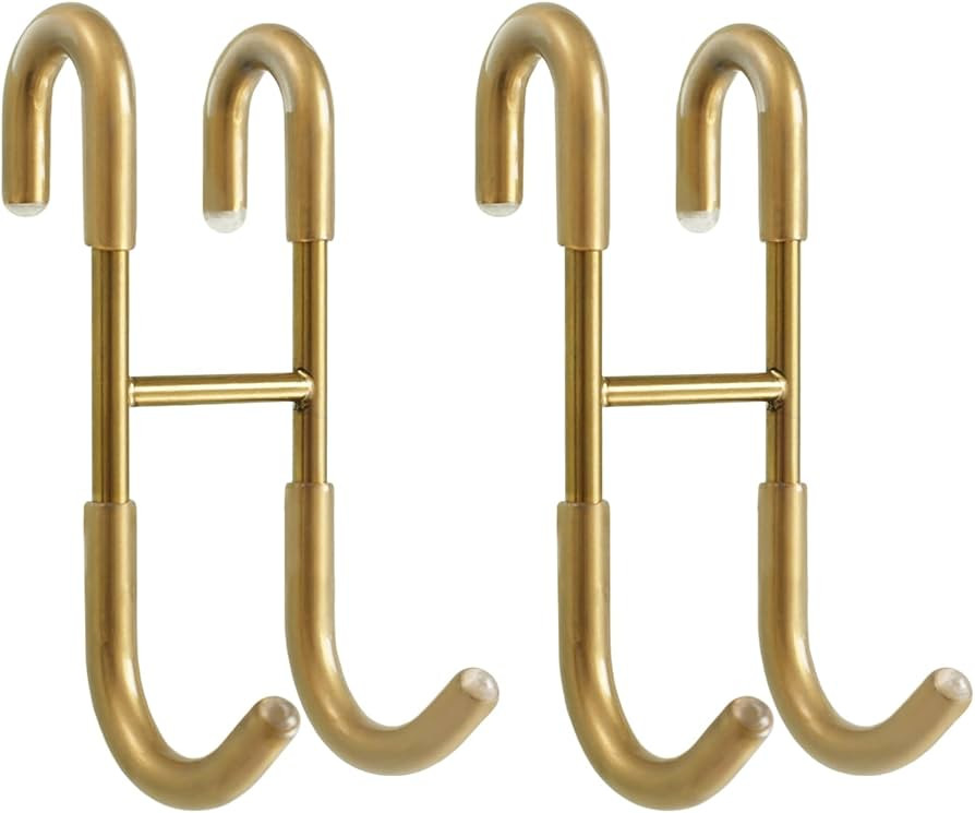 NINETREX Shower Door Hooks,Over Glass Door Hooks for Bathrooms Frameless Glass,Heavy Duty SUS 304... | Amazon (US)