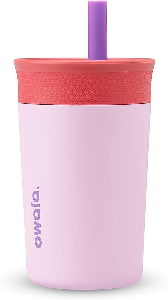 Owala Kids Insulation Stainless Steel Tumbler with Spill Resistant Flexible Straw, Easy to Clean,... | Amazon (US)