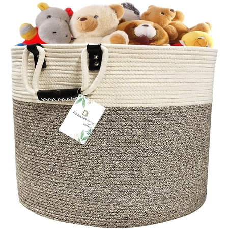 100% Natural Cotton Wicker Blanket Basket 18X18 XXL Basket Blanket Basket Wicker Basket Blanket Bask | Walmart (US)