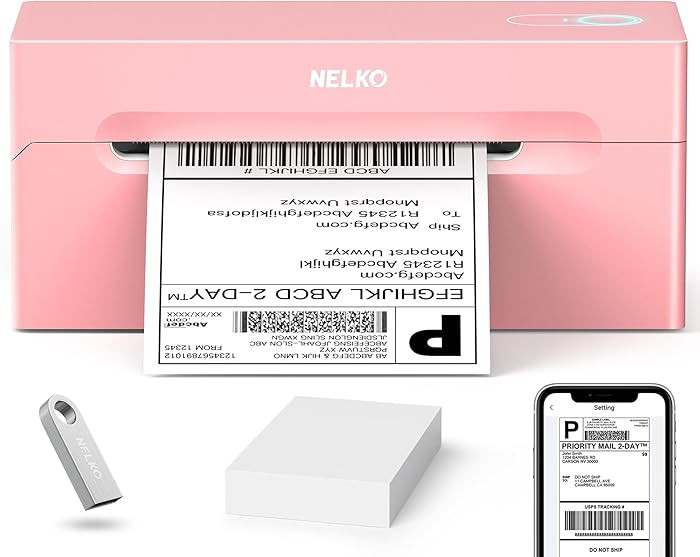 Nelko Bluetooth Thermal Shipping Label Printer, Wireless 4x6 Shipping Label Printer for Small Bus... | Amazon (US)