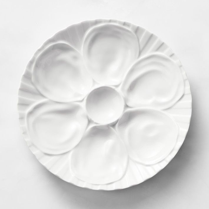 Pillivuyt Porcelain Oyster Plate | Williams-Sonoma