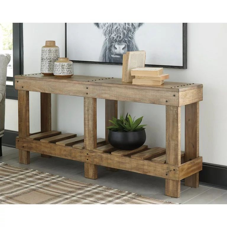 Signature Design by Ashley Susandeer Brown Console Sofa Table | Walmart (US)