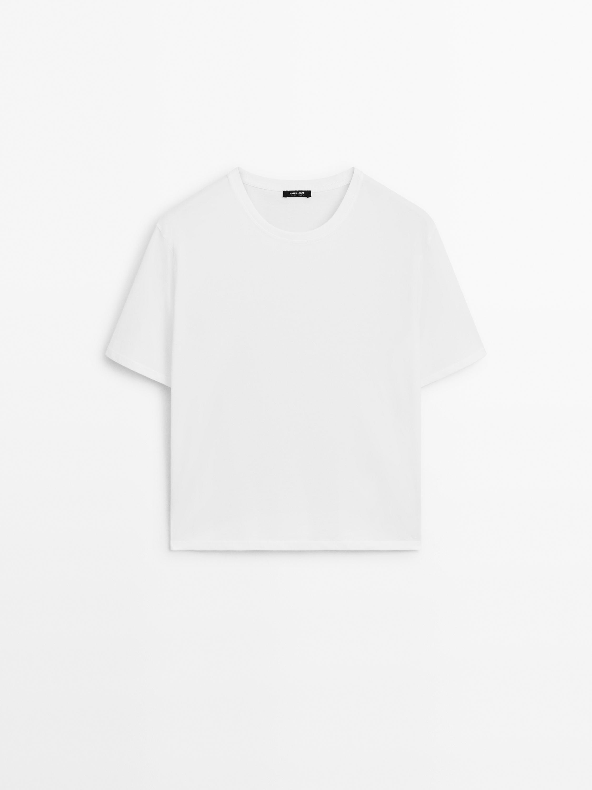 100% cotton short sleeve T-shirt | Massimo Dutti US