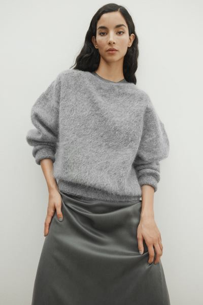 Oversized Mohair-blend Sweater | H&M (US + CA)