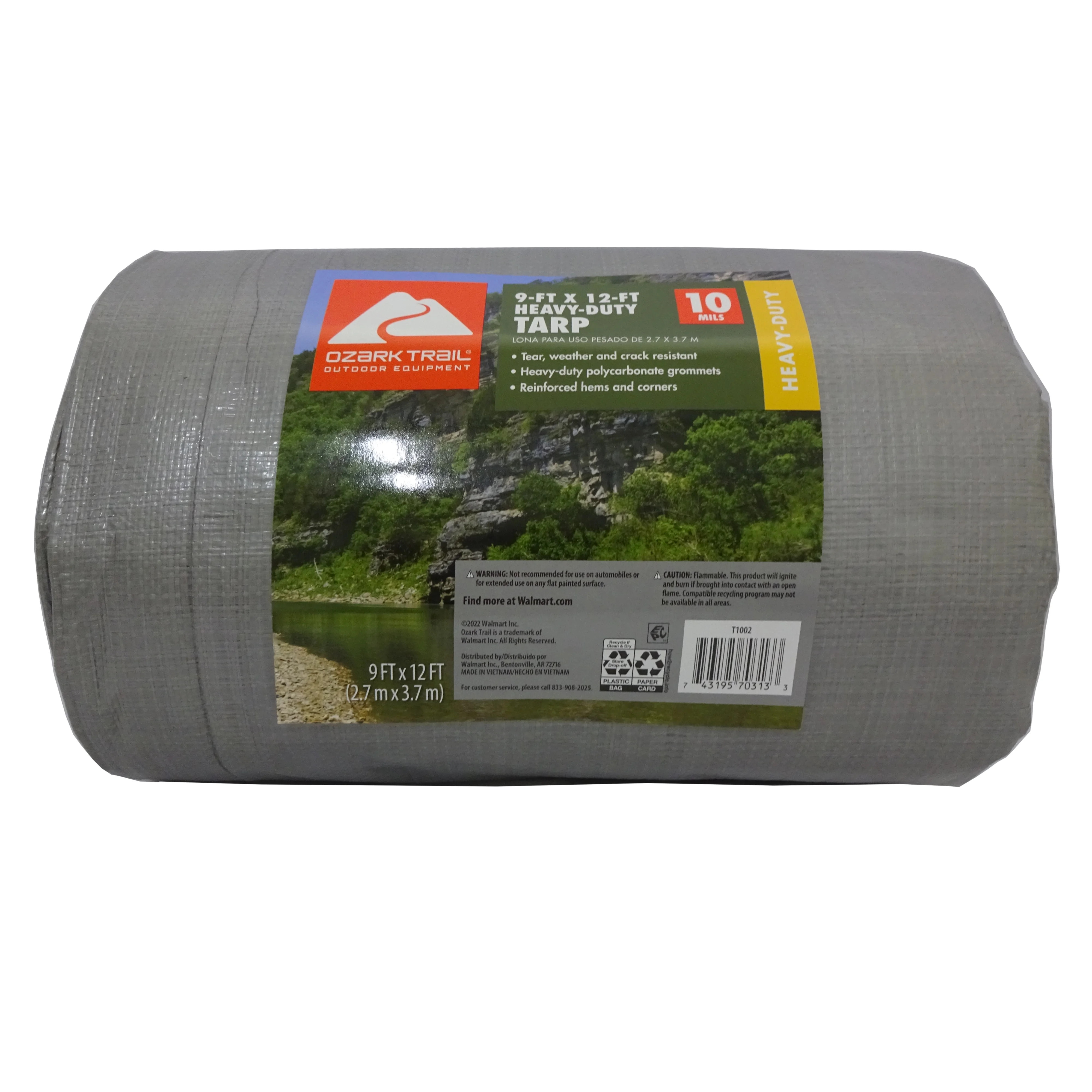 Ozark Trail Heavy-Duty Tarp, 9' x 12', Material PE | Walmart (US)