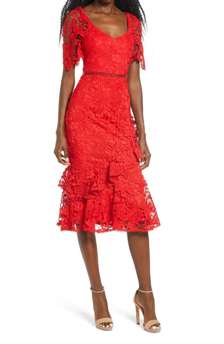 Briarwood Ruffle Lace Cocktail Dress | Nordstrom