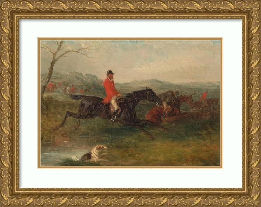 ArtDirect William J. Shayer 18x14 Gold Ornate Frame and Double Matted Museum Art Print Titled: Fo... | Amazon (US)