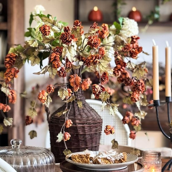 Faux Sienna Hops Stem Set of 4 | Antique Farm House