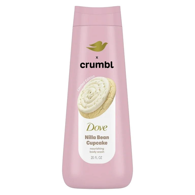 Dove Crumbl Moisturizing Liquid Body Wash Nilla Bean Cupcake, 20 oz | Walmart (US)