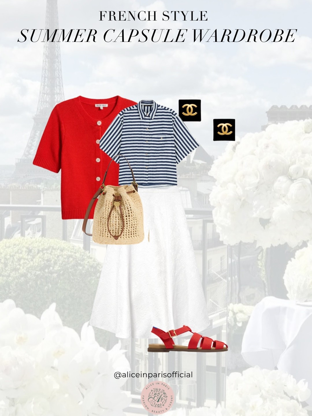 french style summer  capsule wardrobe