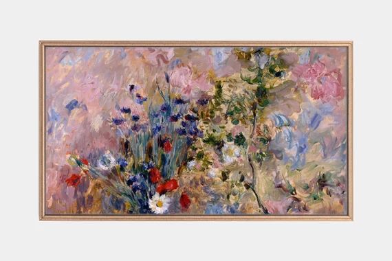 Samsung Frame Tv Art Paintings of Flowers Vintage Still | Etsy | Etsy (US)