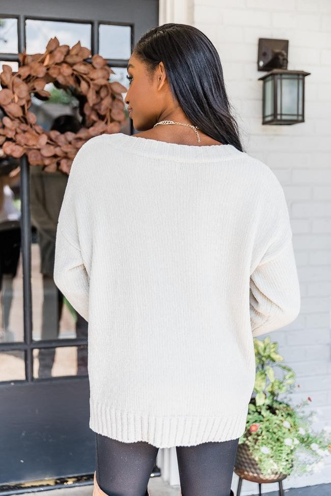Without A Doubt Ivory Sweater | The Pink Lily Boutique