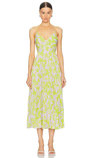 Blythe Dress in Lime & Lavender Floral | Revolve Clothing (Global)