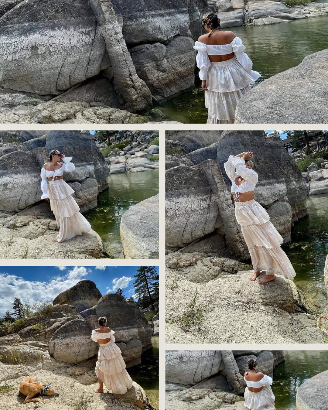Afternoon in Utopia 🦋 White puff sleeve crop, tiered maxi skirt and oversized shades 🤍✨

#LTKSeasonal #LTKTravel #LTKWatchNow
