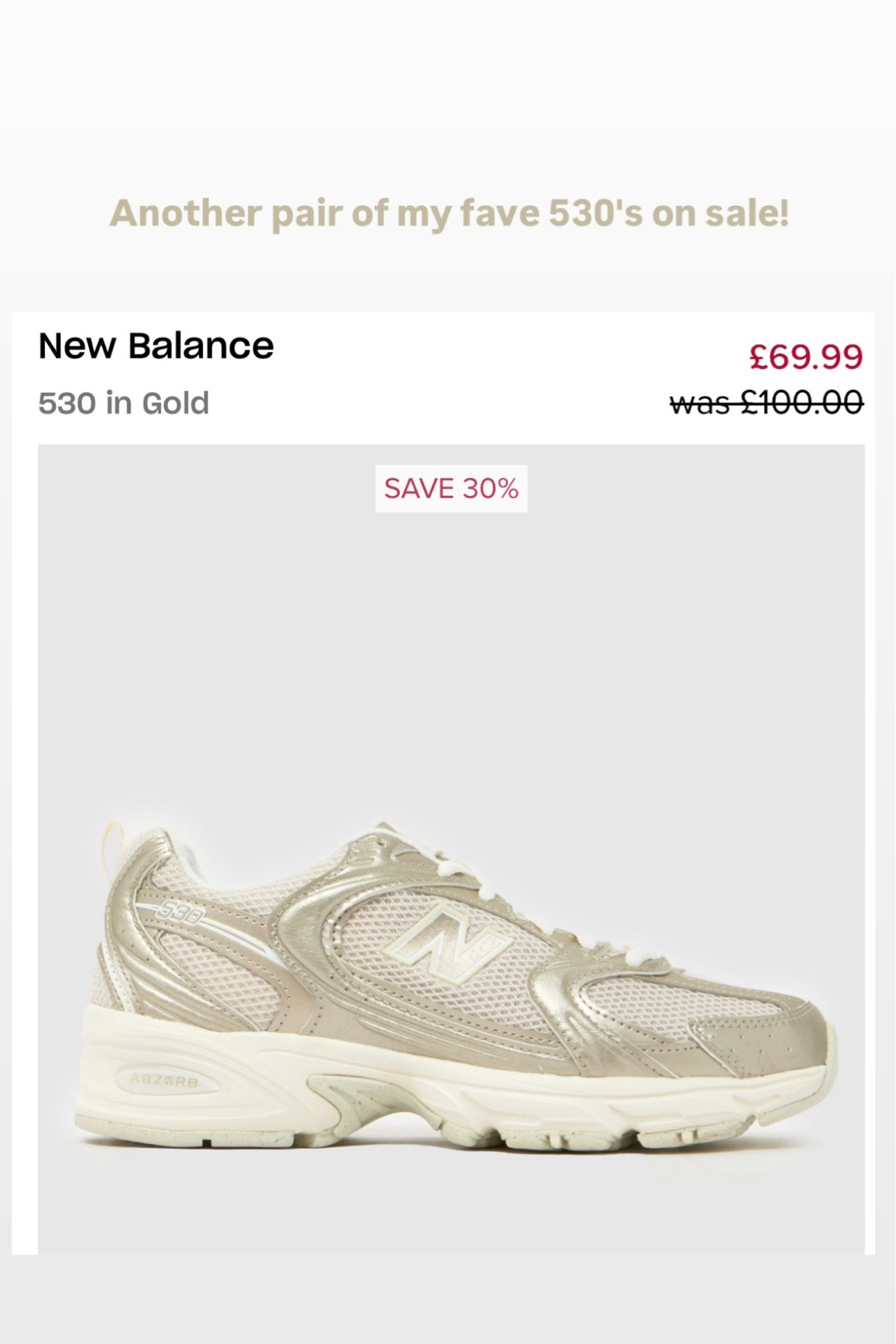 530: new balance sale 