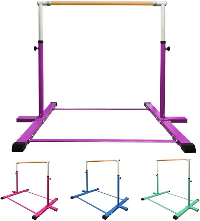 GLANT Gymnastic Kip Bar,Horizontal Bar for Kids Girls Junior,3' to 5' Adjustable Height,Home Gym ... | Amazon (US)