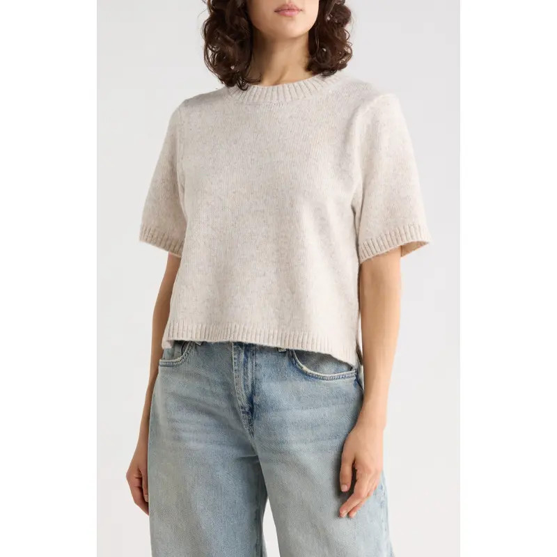 French Connection Sarah Short Sleeve Knit Sweater in Navy at Nordstrom Rack, Size Small | Nordstrom Rack